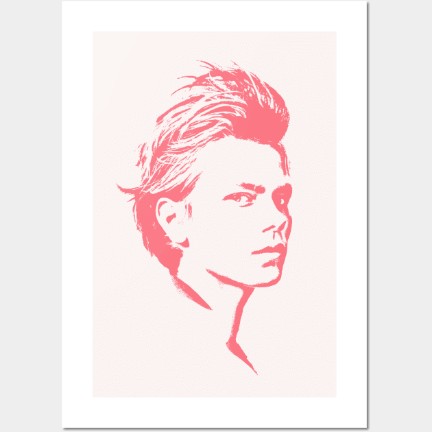 River Phoenix - 90s Style Minimal Fan Art Design Wall Art by DankFutura